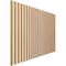 Ekena Millwork 48H x 3/8T Adjustable Wood Slat Wall Panel Kit w/ 2W Slats, Maple contains 22 Slats SWW66X48X0375MA - alternate 5